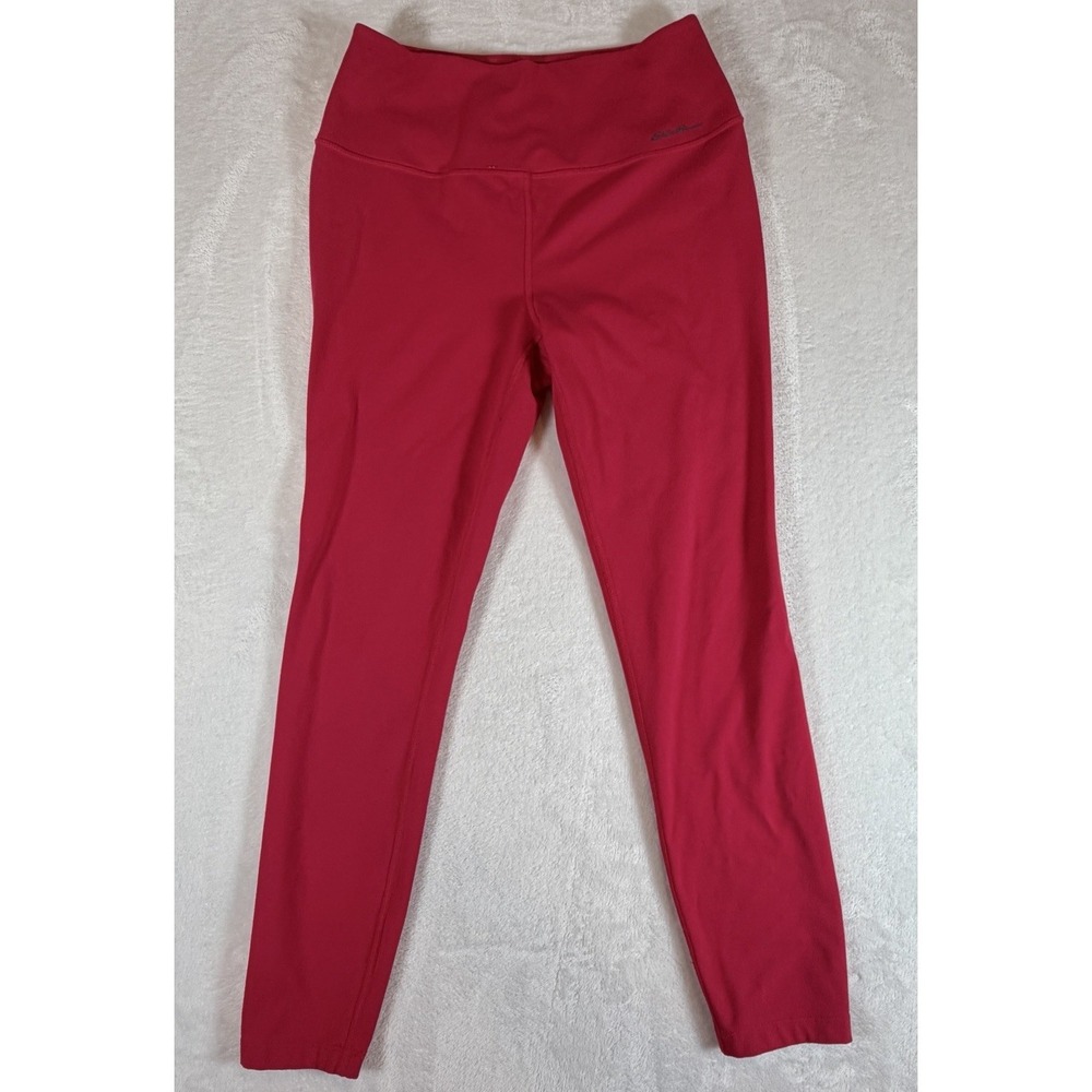 Eddie Bauer Legging Women's Sz M Red High Rise Trail Athletic Yoga Workout